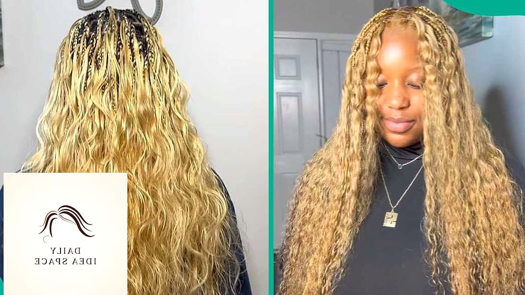 Pick and Drop Braids with Wavy Ends