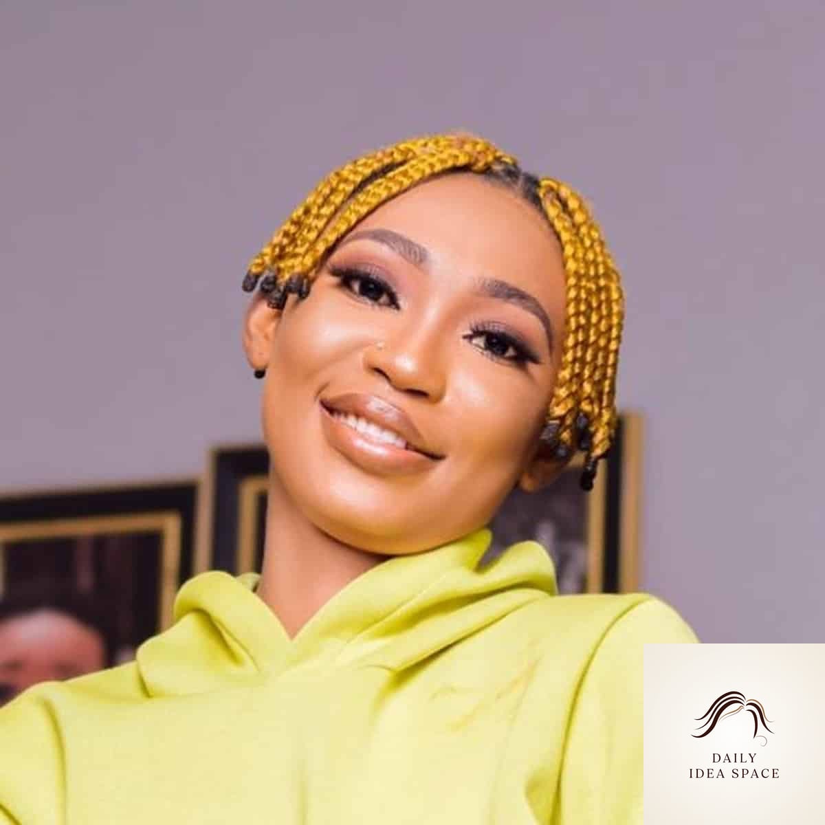 Pixie Cut with Box Braids