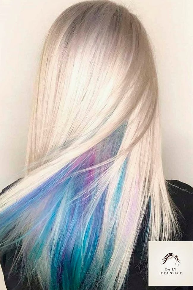 20 Peekaboo Hair Color Ideas That Are Breathtakingly Beautiful 3 Platinum Blonde with Hot Pink Underneath