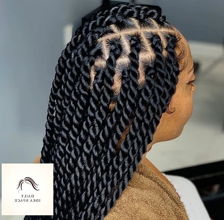 Rope Braid Ponytail