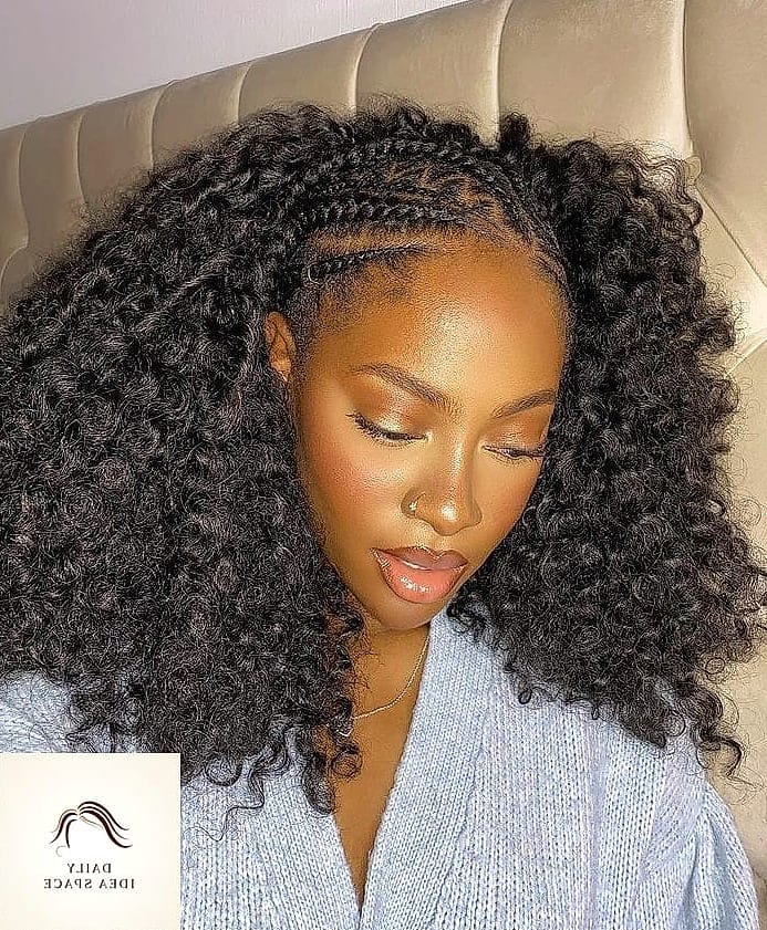 27 Short Braids Ideas Every Woman Needs to See 21 Short Braids Styled Half-Up