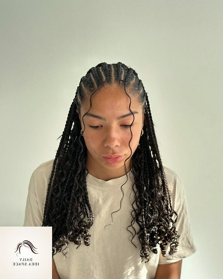28 Flip Over Fulani Braids Looks You'll Want to Screenshot Immediately 23 Short Flip Fulani Braids