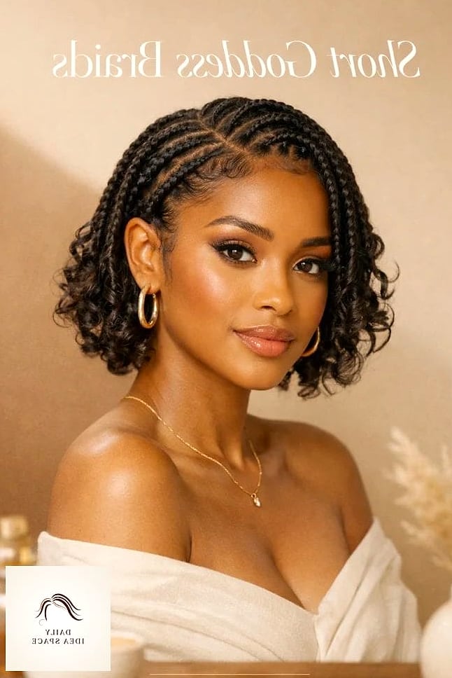 Short Goddess Braids Bob