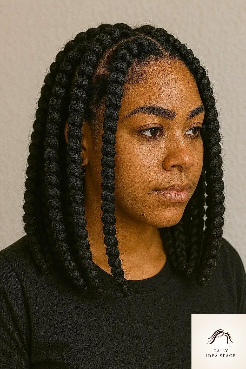 28 Jumbo Box Braids Looks You'll Want to Screenshot Immediately 24 Short Jumbo Bob Braids