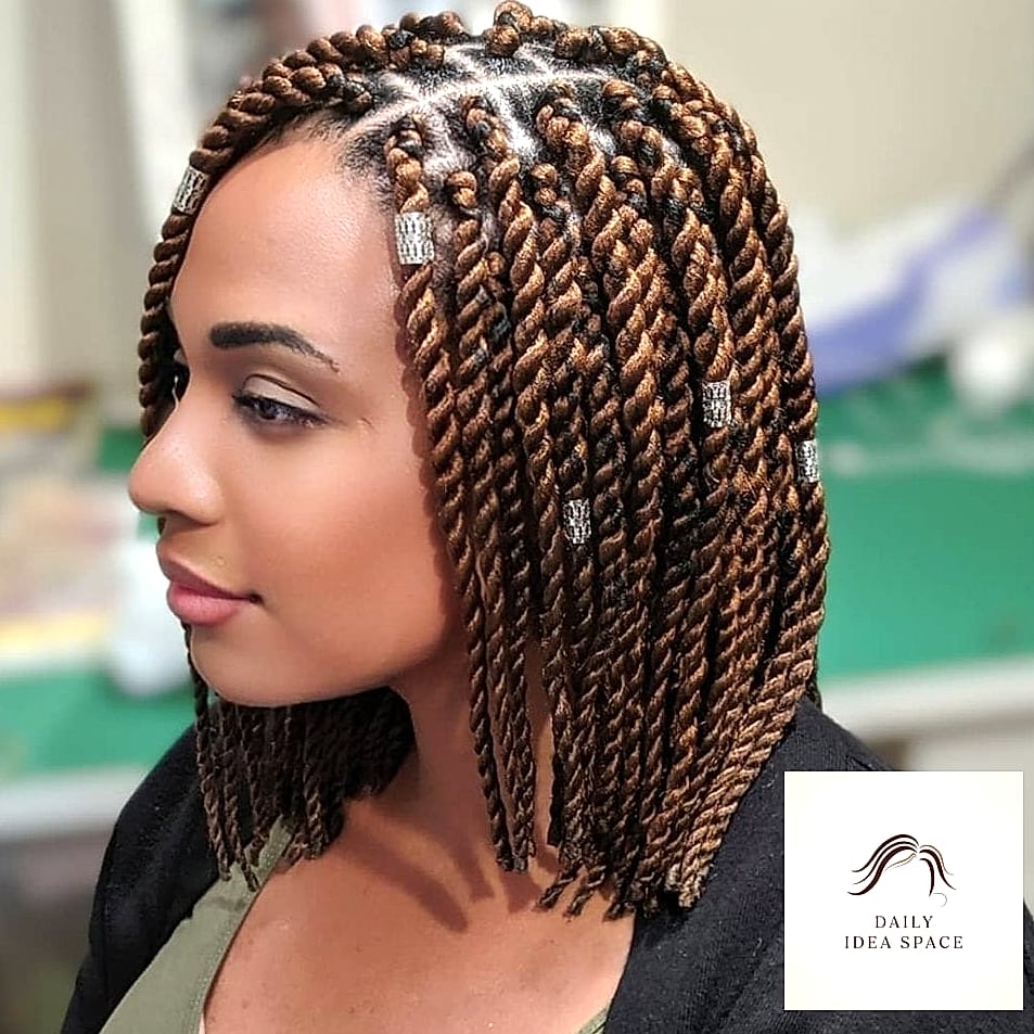 27 Short Braids Ideas Every Woman Needs to See 23 Short Twisted Braids