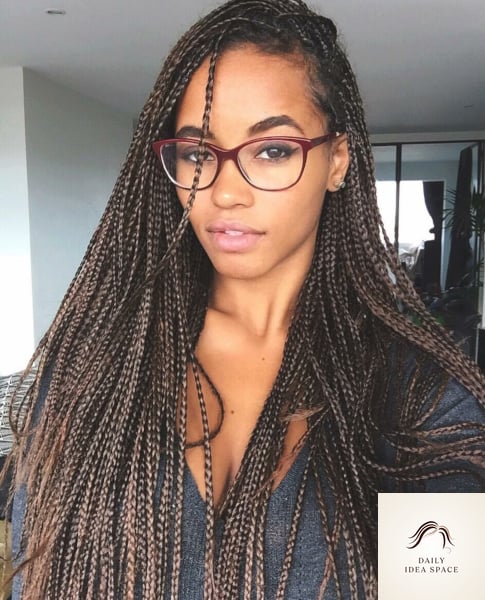 25 Tranças Box Braids Ideas That Are Going Viral on Pinterest Right Now 9 Side part box braids
