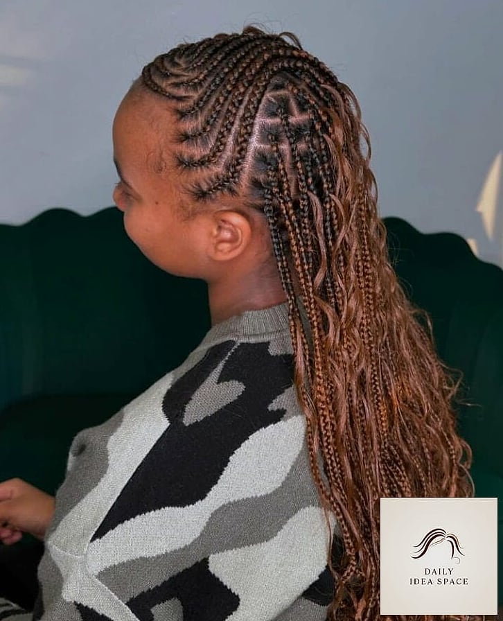 Side-Swept Goddess Braids