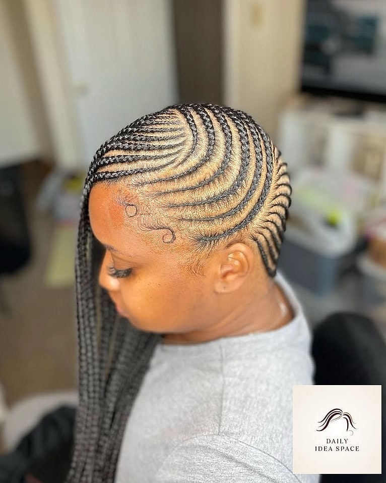 26 African Braids Hairstyles Ideas That Are Gorgeous and So Inspiring 24 Side-Swept Braids