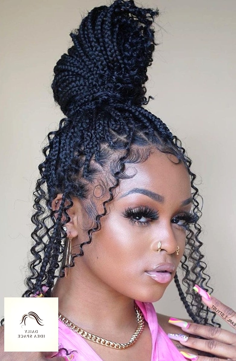 Small Boho Box Braids