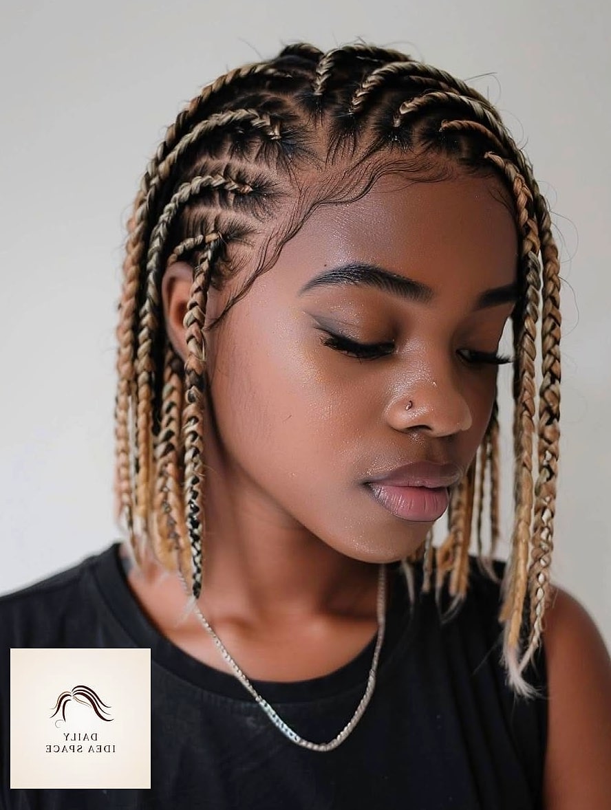 27 Short Braids Ideas Every Woman Needs to See 4 Small Braids on Short Hair