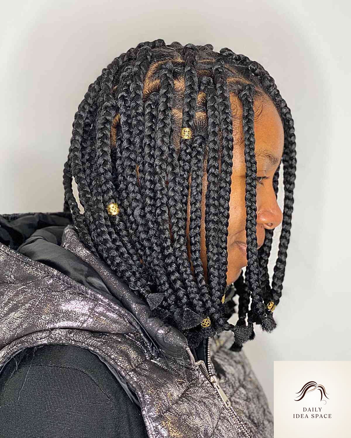 Small Braids on Short Hair