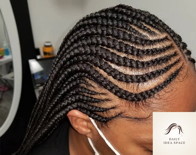 28 Stitch Braids Looks You'll Want to Screenshot Immediately 11 Stitch Braid Ponytail