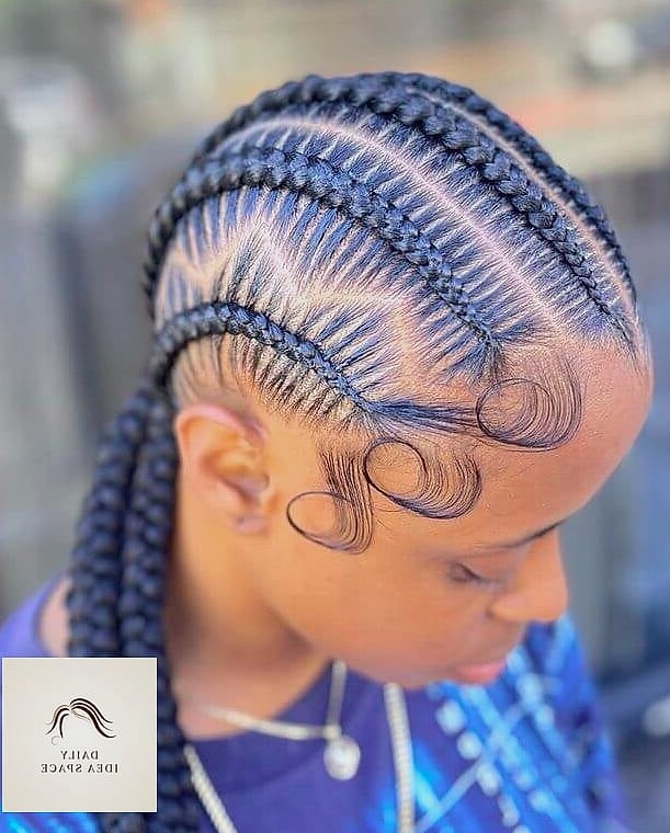 28 Stitch Braids Looks You'll Want to Screenshot Immediately 15 Stitch Braids with Beads