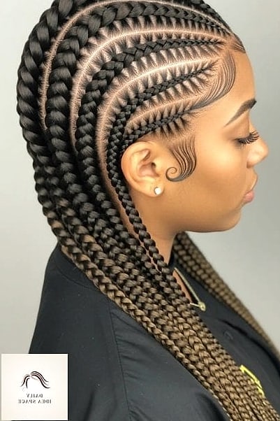27 Straight Back Feed In Braids Ideas Every Woman Needs to See 24 Straight Back Braids with a Bold Undercut