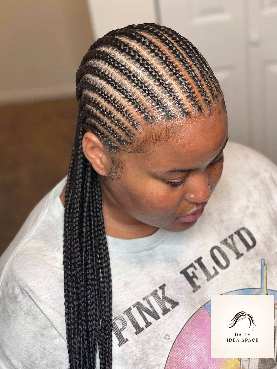 25 Straight Back Braids Ideas That Are Going Viral on Pinterest Right Now 20 Straight back braids with box parts