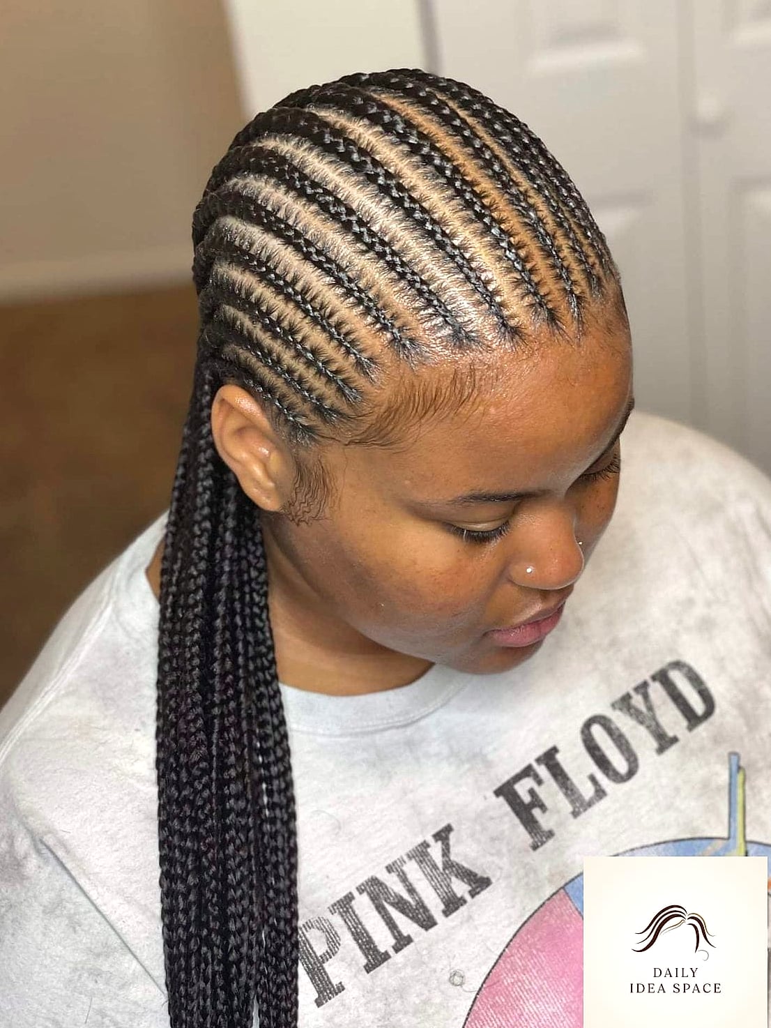 25 Straight Back Braids Ideas That Are Going Viral on Pinterest Right Now 22 Straight back braids with a slick baby hair edge