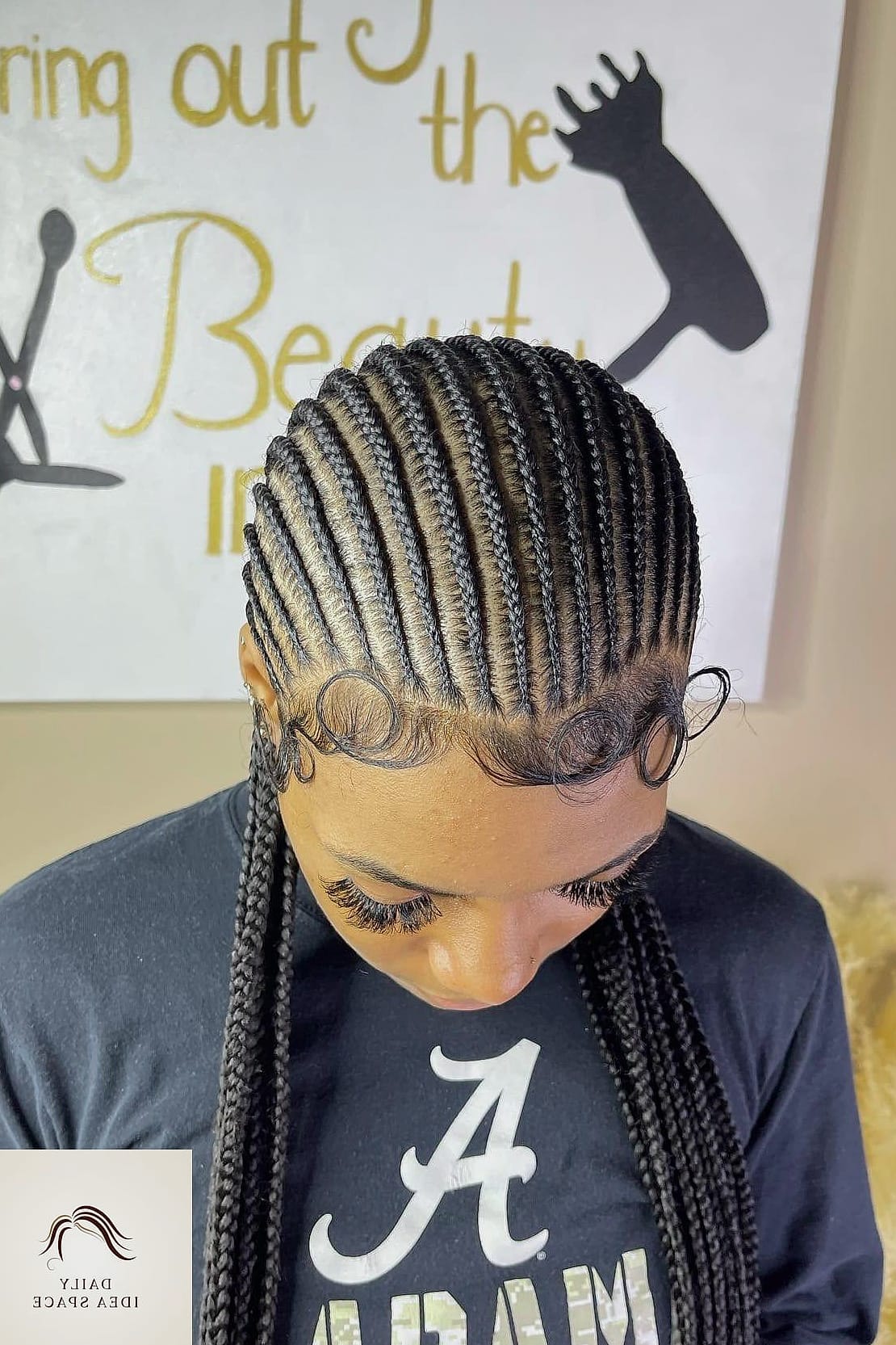 22 Cornrows Styles Ideas That Will Transform Your Look 3 Straight-Back Cornrows
