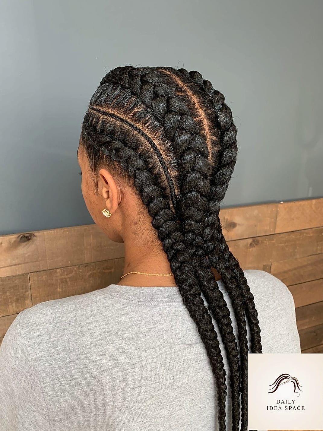 25 Straight Back Braids Ideas That Are Going Viral on Pinterest Right Now 5 Straight backs with a deep side part