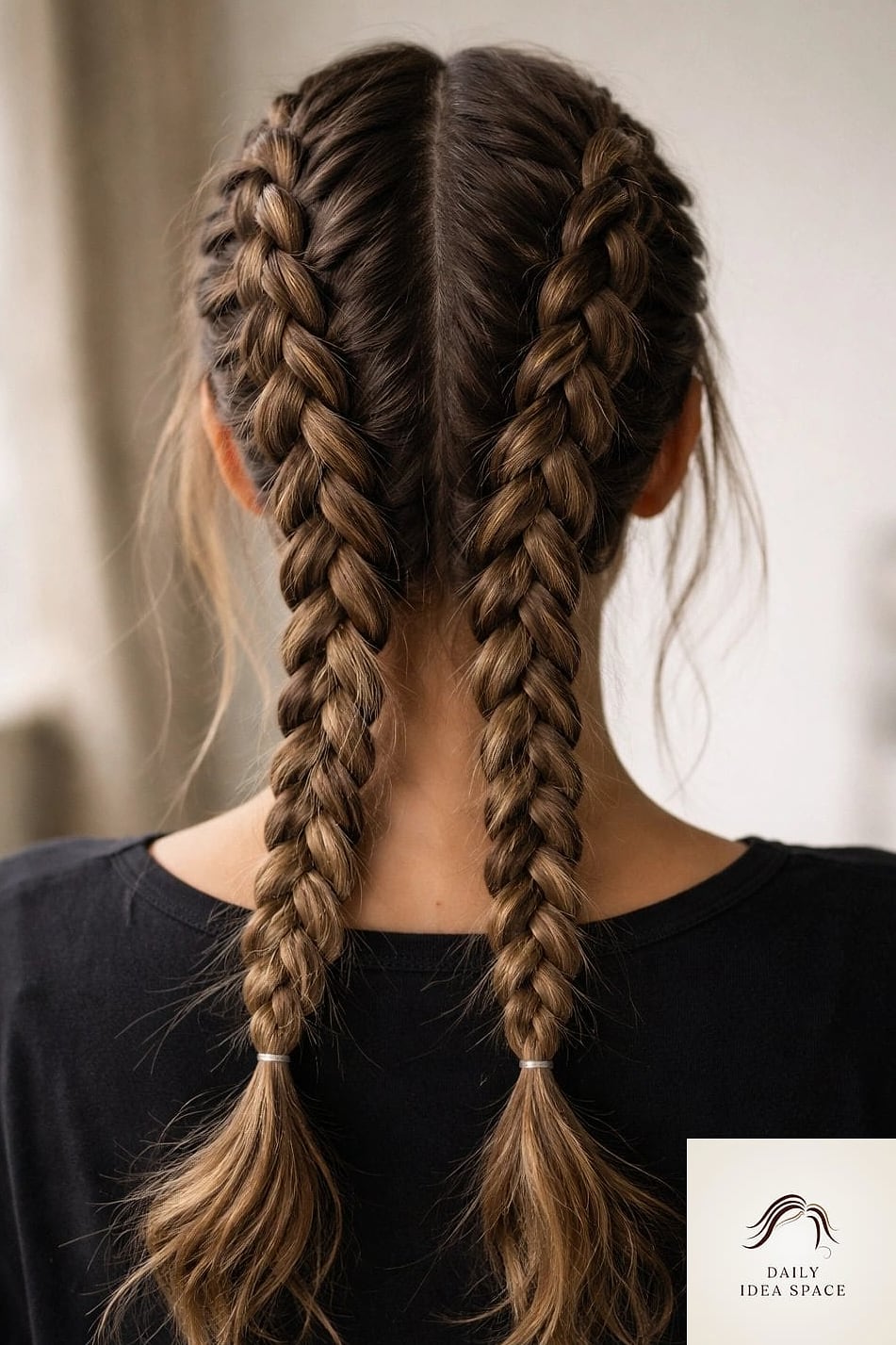 Textured French Braid for Short Hair