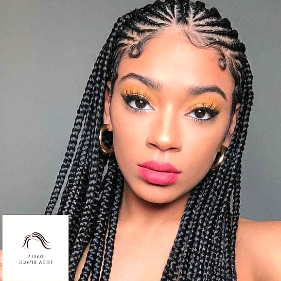 25 Trancas Afro Braids Ideas That Are Dreamy and So Inspiring 24 Trancas Pinned into a Low Bun