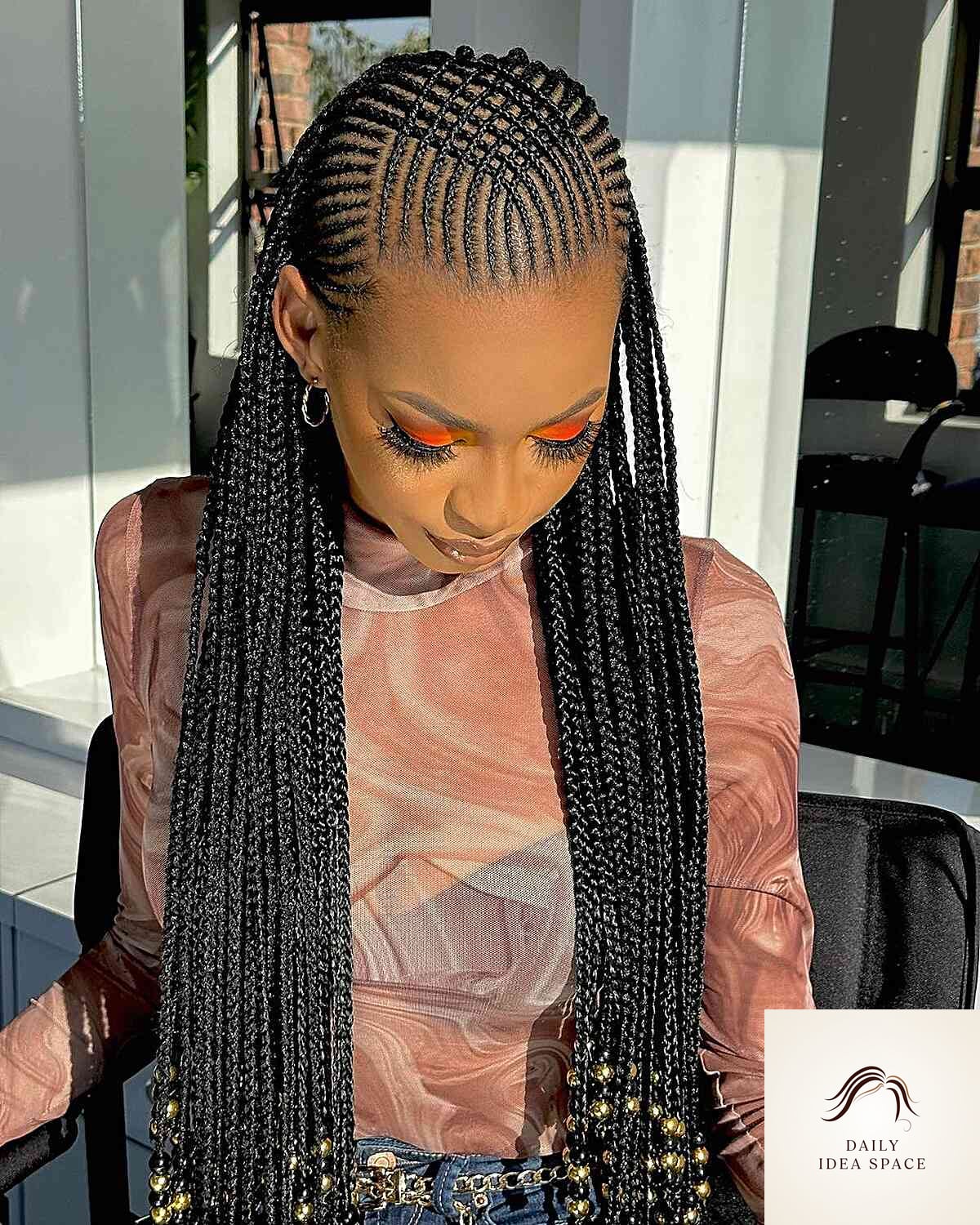 23 Cornrows Braids Inspo Ideas Worth Pinning Immediately 2 Tribal Cornrows with Feed-In Long Braids