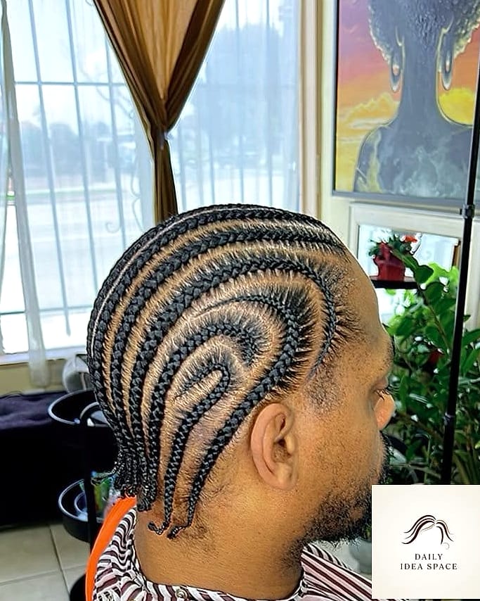 28 Cornrow Hairstyles For Men Looks You'll Want to Screenshot Immediately 17 Tribal Cornrows