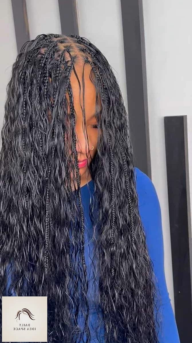20 Bora Bora Braids Ideas That Will Make You Book Your Appointment Immediately 7 Turquoise-Threaded Braids