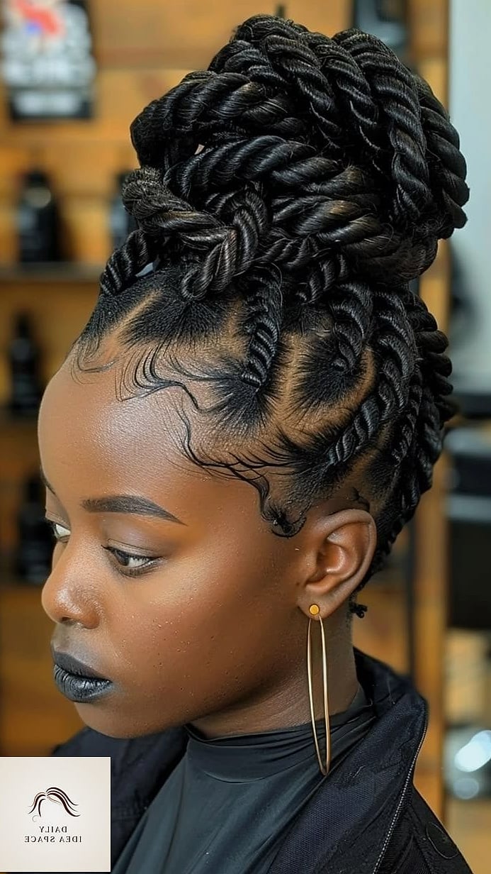 26 Hairstyles Braids Ideas That Are Gorgeous and So Inspiring 21 Twisted Braid Updo