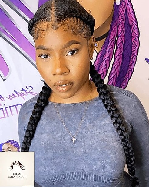 22 Two Braids Hairstyle Ideas That Will Transform Your Look 9 Two Braids with a Middle Part