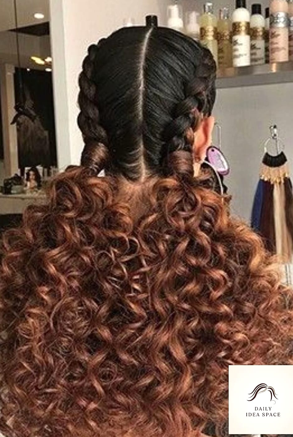 22 Two Braids Hairstyle Ideas That Will Transform Your Look 13 Two Braids with Curly Hair