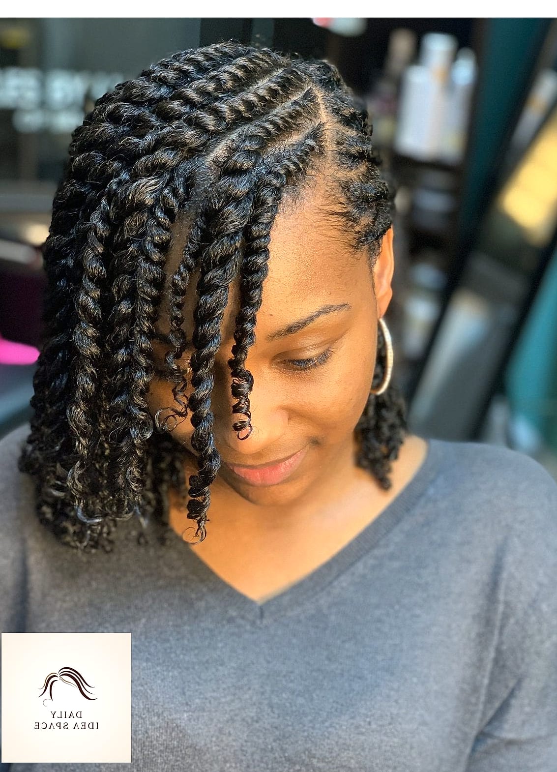 24 Cute Braided Hairstyles Ideas That Are Absolutely Stunning 19 Two-Strand Twist Braids