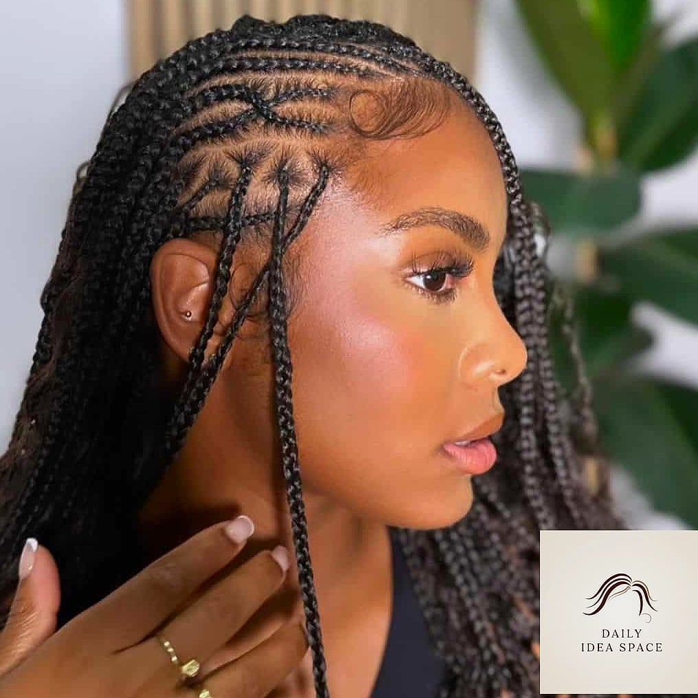 28 Flip Over Fulani Braids Looks You'll Want to Screenshot Immediately 11 Two-Tone Flip Fulani Braids