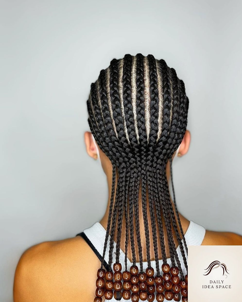 25 Straight Back Braids Ideas That Are Going Viral on Pinterest Right Now 11 Two-tone straight back braids