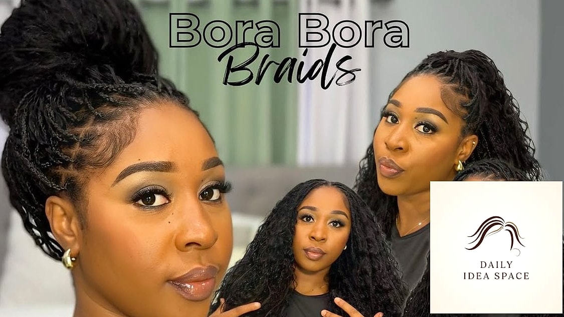 20 Bora Bora Braids Ideas That Will Make You Book Your Appointment Immediately 15 Two-Tone Braids in Coral and Black
