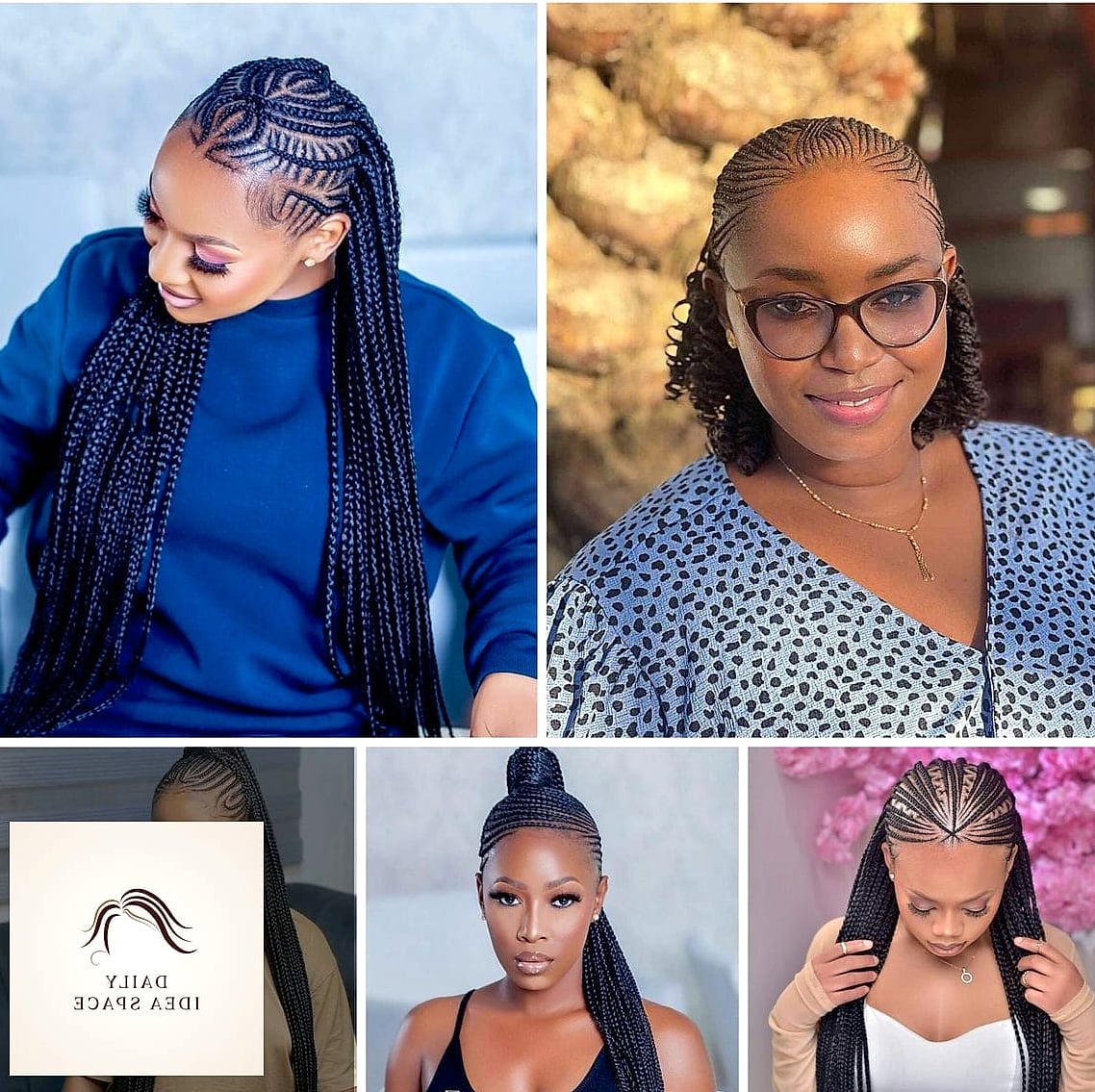 22 Ghana Braids Ideas That Will Transform Your Look 11 Two-Tone Ghana Braids