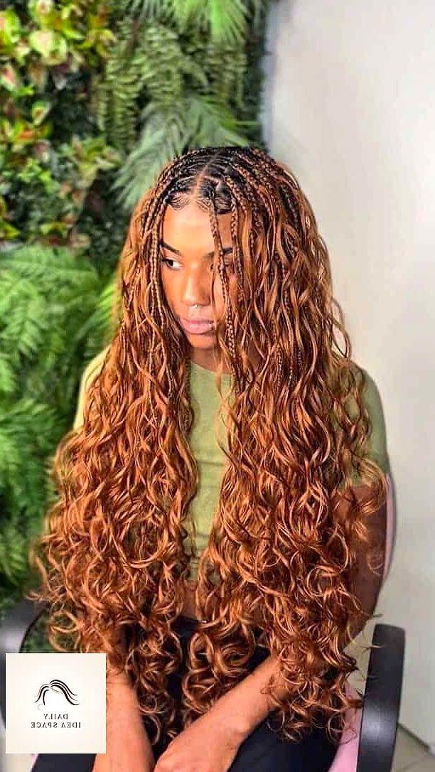 27 Boho French Curl Braids Ideas That Every Stylist Needs to See 8 Very Long Crochet Boho Braids