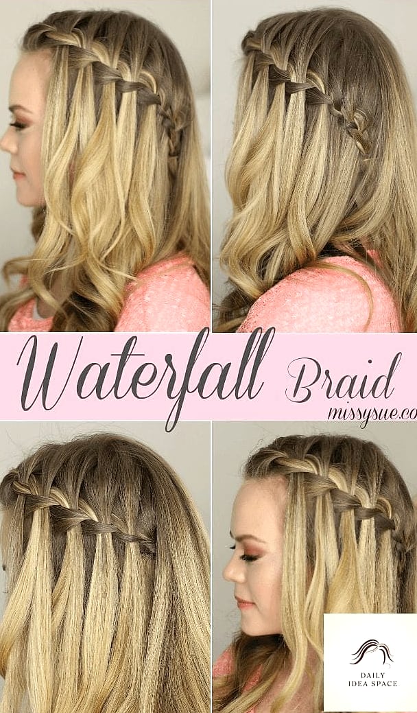 28 Hair Braids Looks You'll Want to Screenshot Immediately 7 Waterfall Braid