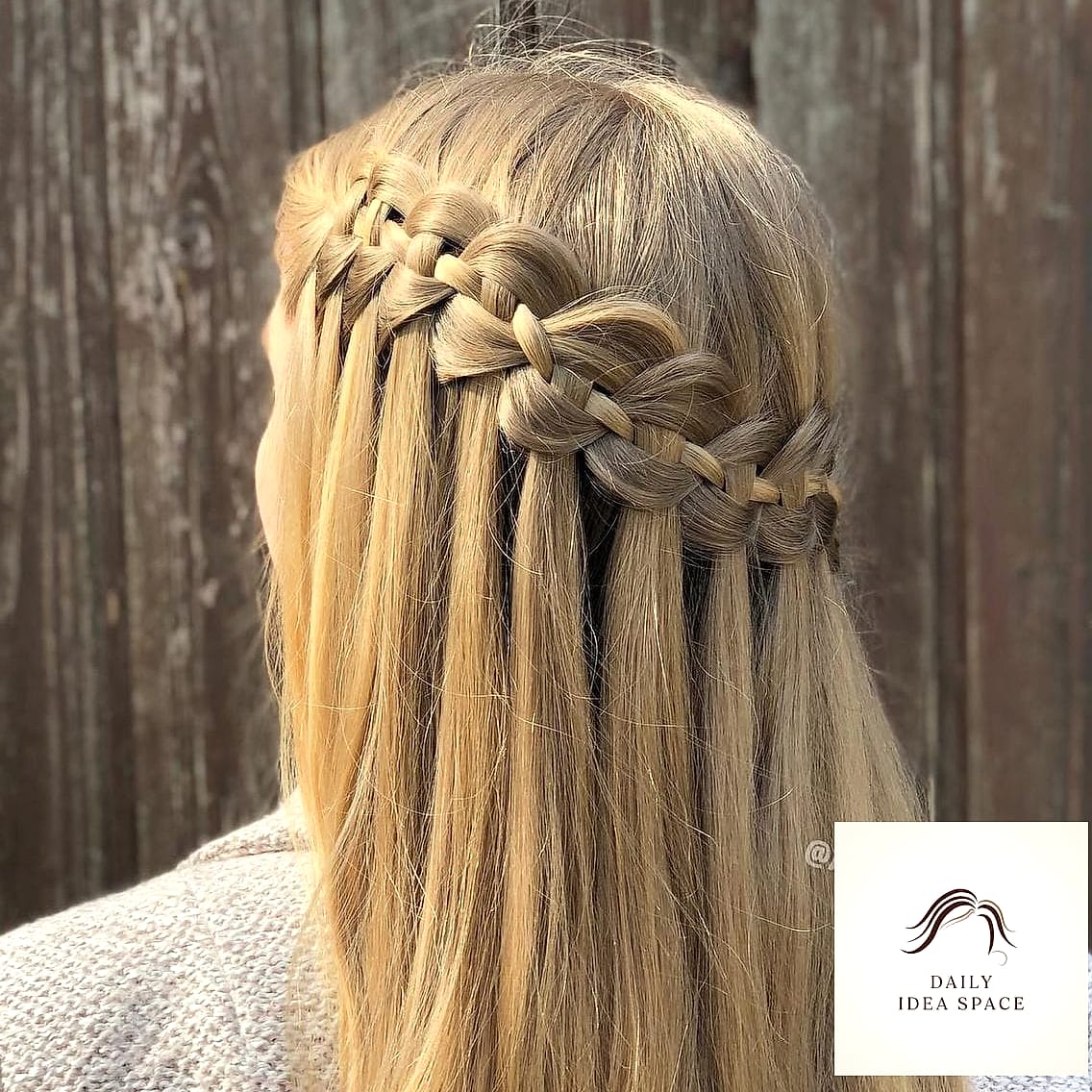 Waterfall Braid Pigtails