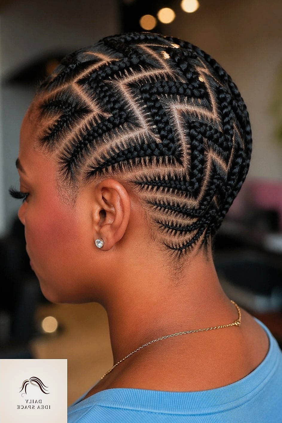 27 Cornrows Braids For Black Women Ideas Every Woman Needs to See 6 Zigzag Cornrows for a Bold Geometric Vibe